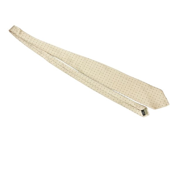 Armani Collezioni Champagne Jacquard Silk Tie Made in Italy - Picture 2 of 4